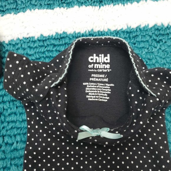 Set of 3 Black Patterned Onsies (Preemie) |Carters, Gerber - Picture 6 of 8